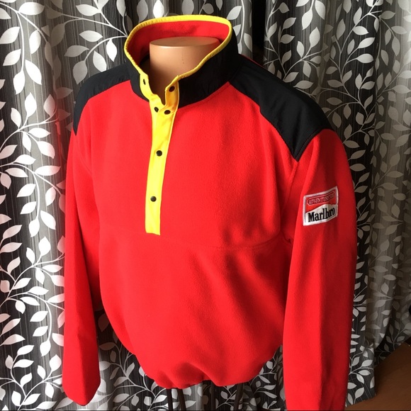 Marlboro Other - Vintage Marlboro t snap fleece jacket large